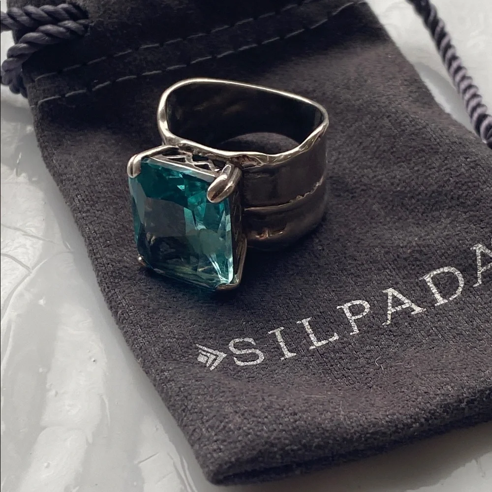 Silpada Aqua Blue and Sterling Ring size 7
R1608 - Picture 9 of 9